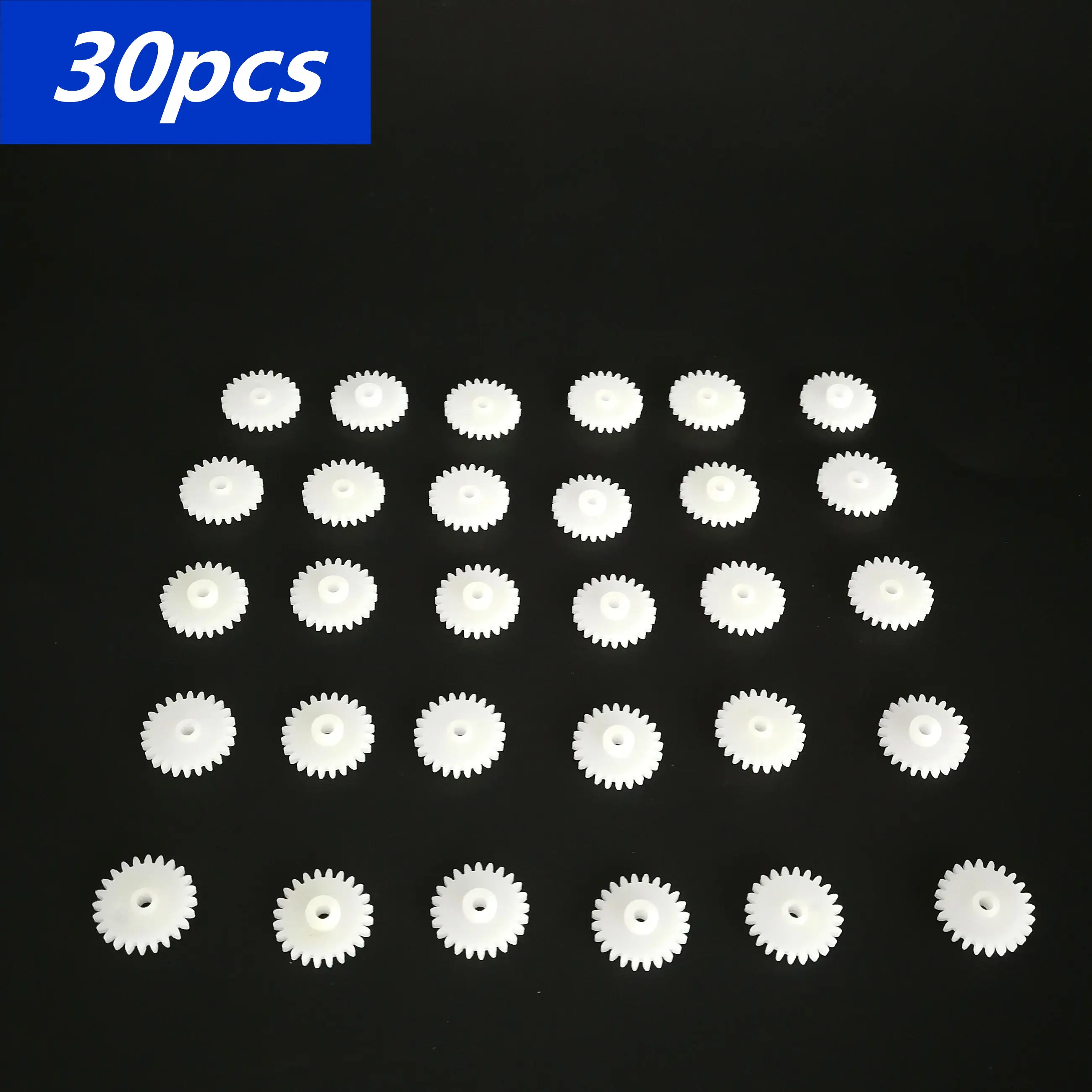 30Pcs 0.5 Modulus 9 Teeth24-2A Plastic Gear Cog for 2mm Toy Car Motor Shaft Mini High Quality toy gear | Игрушки и хобби