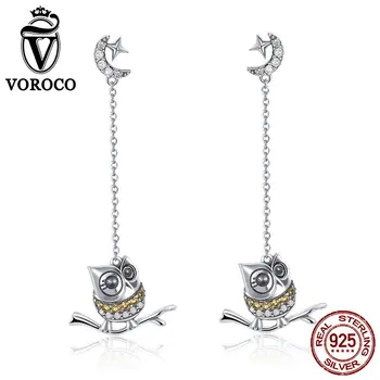 2018 VOROCO Long 925 Sterling Silver Lovely Owl Earrings For Women Wedding Anniversary Fashion Jewelry Earing Fine Gift BKE396
2018 VOROCO Long 925 Sterling Silver Lovely Owl Earrings For Women Wedding Anniversary Fashion Jewelry Earing Fine Gift BKE396