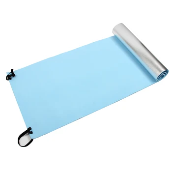 Extra Thick Camping Picnic Pad Yoga Mat Sleeping Outdoor Mattress Fitness Mat (Blue, Silver) 
Extra Thick Camping Picnic Pad Yoga Mat Sleeping Outdoor Mattress Fitness Mat (Blue, Silver)