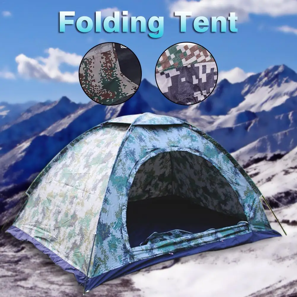 Camouflage Tent Rain Proof Outdoor Camping Tent Ultraviolet Protection Ventilation Window Mesh Easy Setup For Hiking Travel
Camouflage Tent Rain Proof Outdoor Camping Tent Ultraviolet Protection Ventilation Window Mesh Easy Setup For Hiking Travel