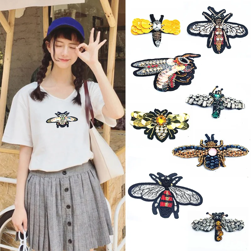 Bee Cool Sew on Beaded Fashion 1PC Sequin Patches Clothes Applique Crystal Rhinestone Handmade Cartoon Patch For Clothes
Bee Cool Sew on Beaded Fashion 1PC Sequin Patches Clothes Applique Crystal Rhinestone Handmade Cartoon Patch For Clothes