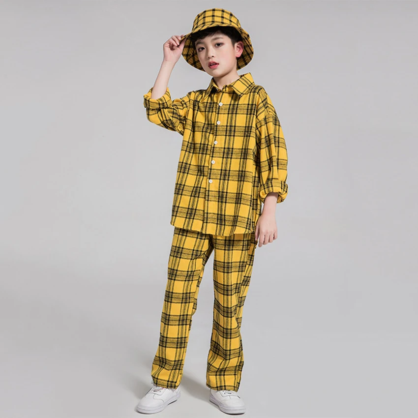 110-180CM Fashion Jazz Hip Hop Dance Costumes Street Wear DJ Baby Girl Boy Plaid Competitions Performance Stage Fancy Clothing
110-180CM Fashion Jazz Hip Hop Dance Costumes Street Wear DJ Baby Girl Boy Plaid Competitions Performance Stage Fancy Clothing