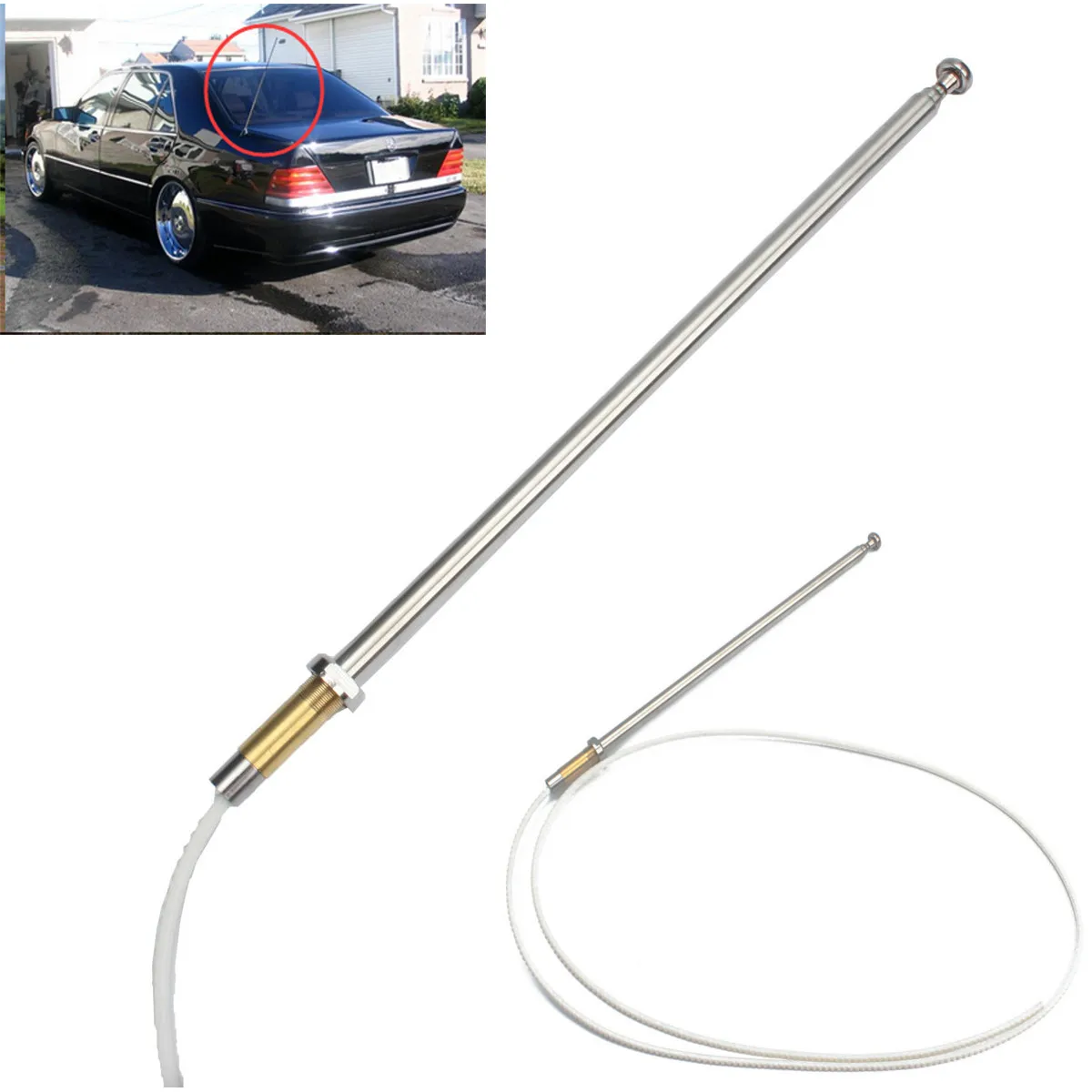 Car Antenna Aerial Mast AM FM Radio For Mercedes for Benz W140 W124 W202 W210 R129 1992-2002 1408270001
Car Antenna Aerial Mast AM FM Radio For Mercedes for Benz W140 W124 W202 W210 R129 1992-2002 1408270001