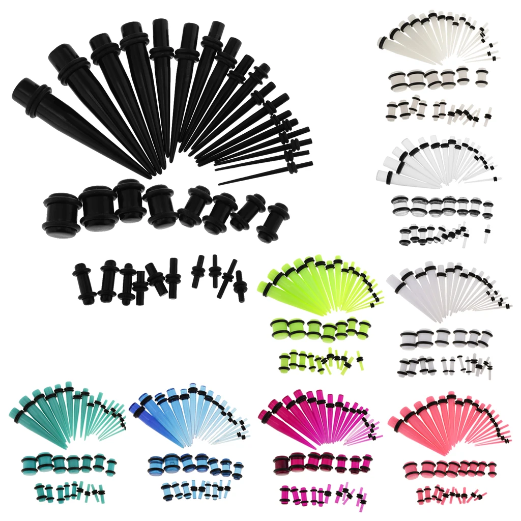 36pcs/ Set Ear Gauges Stretching Kit Acrylic 14G-00G Expander Tapper Plugs Body Piercing Jewelry
36pcs/ Set Ear Gauges Stretching Kit Acrylic 14G-00G Expander Tapper Plugs Body Piercing Jewelry
