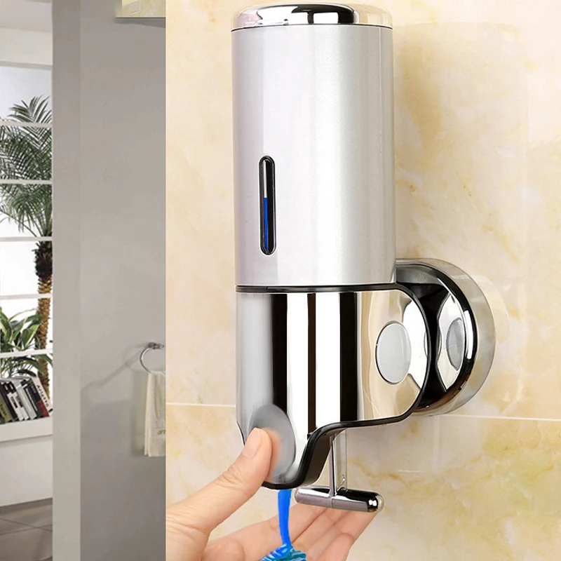 Liquid Shampoo Dispenser Bathroom Shower Soap Pressing Bottle Wall Mounted 500ml Soap Dispenser Home and Hotel Bath Accessories
Liquid Shampoo Dispenser Bathroom Shower Soap Pressing Bottle Wall Mounted 500ml Soap Dispenser Home and Hotel Bath Accessories
