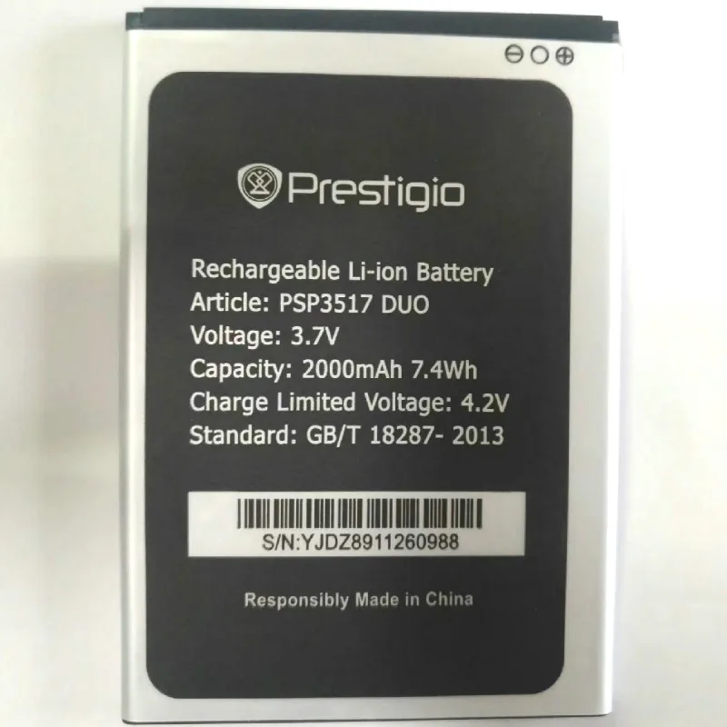 2000mAh Battery For Prestigio Wize M3/PSP3517 DUO/PSP 3517/PSP3517DUO Mobile phone battery
2000mAh Battery For Prestigio Wize M3/PSP3517 DUO/PSP 3517/PSP3517DUO Mobile phone battery