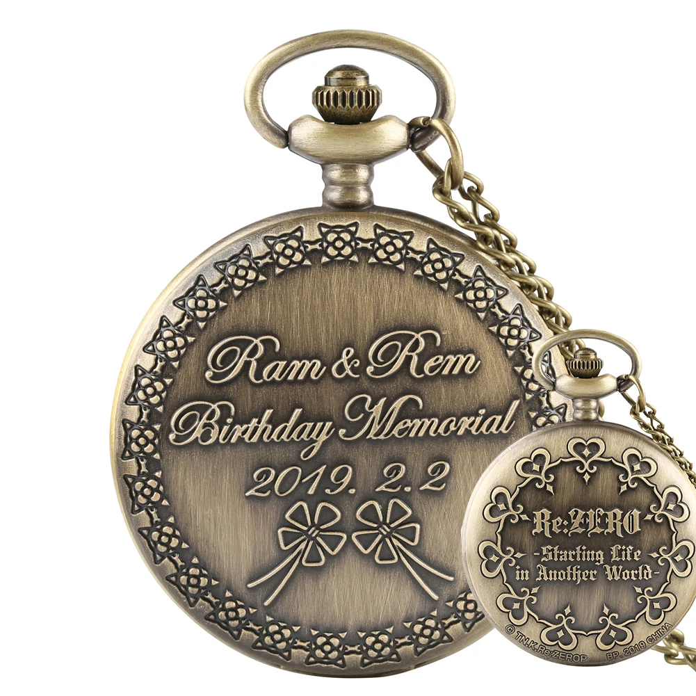 Retro Quartz Pocket Watch for Men Re:ZERO Anime Theme Watches for Women Delicate Heart Pattern Watch for Friends
Retro Quartz Pocket Watch for Men Re:ZERO Anime Theme Watches for Women Delicate Heart Pattern Watch for Friends