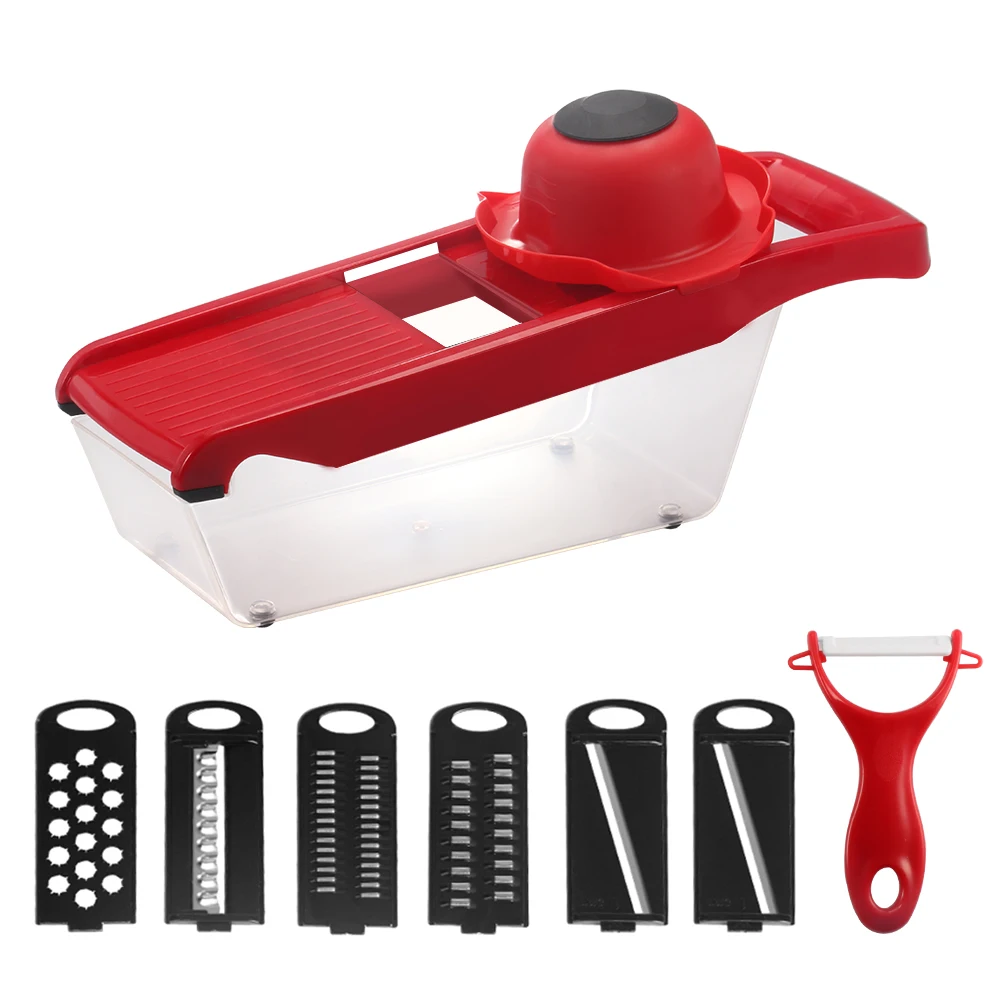 Creative Mandoline Slicer Vegetable Cutter With Stainless Steel Blade Manual Potato Peeler Carrot Grater Dicer
Creative Mandoline Slicer Vegetable Cutter With Stainless Steel Blade Manual Potato Peeler Carrot Grater Dicer