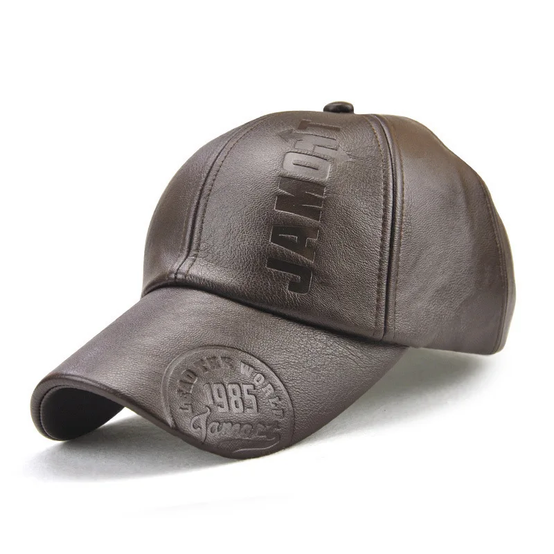 Jamont Hot Sell Autumn Winter Pu Leather Baseball Cap Warm Hats For Men Male Men's Dad Cap
Jamont Hot Sell Autumn Winter Pu Leather Baseball Cap Warm Hats For Men Male Men's Dad Cap