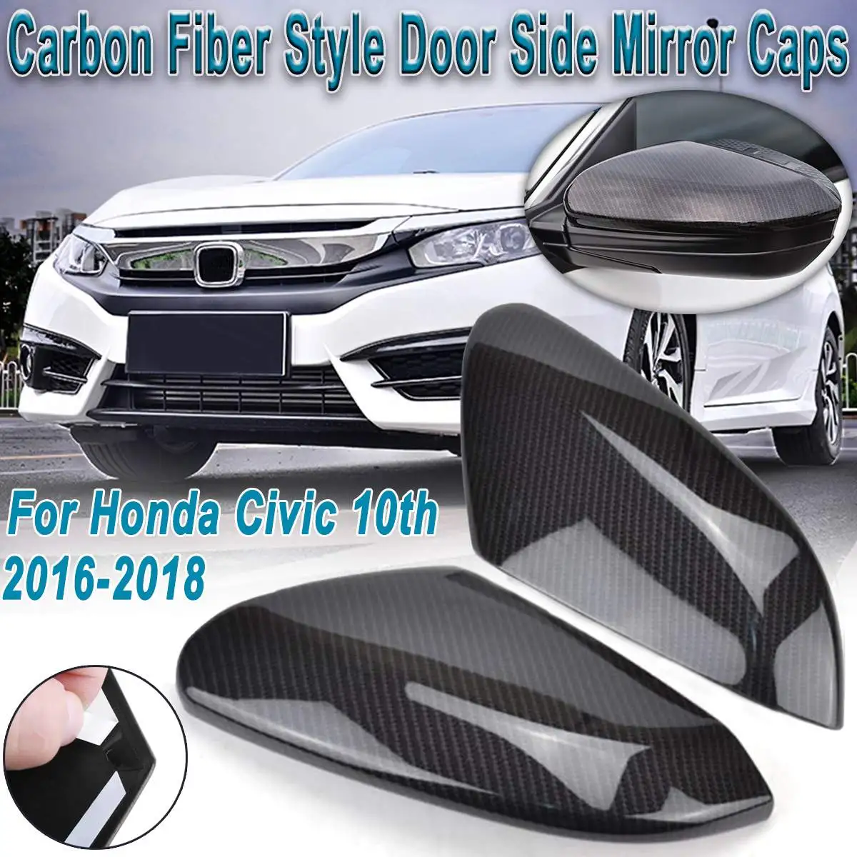 Carbon Fiber Style Rear View Side Mirror Cover ABS Rear View Wing Caps Fit for Honda for Civic 10th 2016-2018
Carbon Fiber Style Rear View Side Mirror Cover ABS Rear View Wing Caps Fit for Honda for Civic 10th 2016-2018
