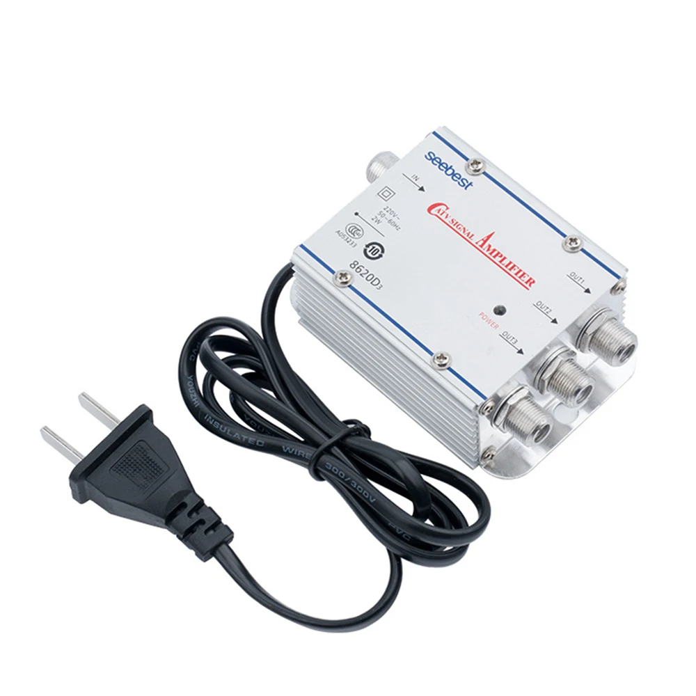 1 In 3 Out CATV Indoor TV Signal Amplifier 3 Ways Community Antenna Television TV Home Antenna Signal Amplifier Booster Splitter
1 In 3 Out CATV Indoor TV Signal Amplifier 3 Ways Community Antenna Television TV Home Antenna Signal Amplifier Booster Splitter