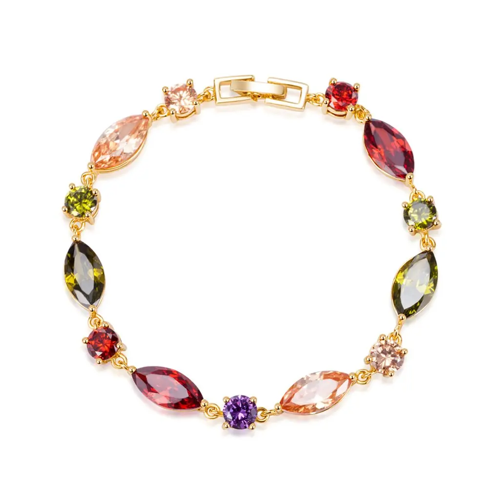 New Elegant Fashion Cool Gold Zircon Bracelet Jewelry Gift For Girls Women Girlfriends Bracelets SL0070 | Украшения и аксессуары