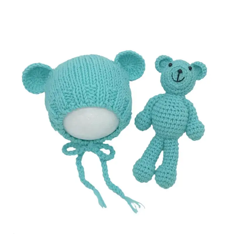 Cute Newborn Baby Photography Props Photos Knitted bear Costume Children's Hats Baby Photo Props Fotografia Baby Caps Hat
Cute Newborn Baby Photography Props Photos Knitted bear Costume Children's Hats Baby Photo Props Fotografia Baby Caps Hat