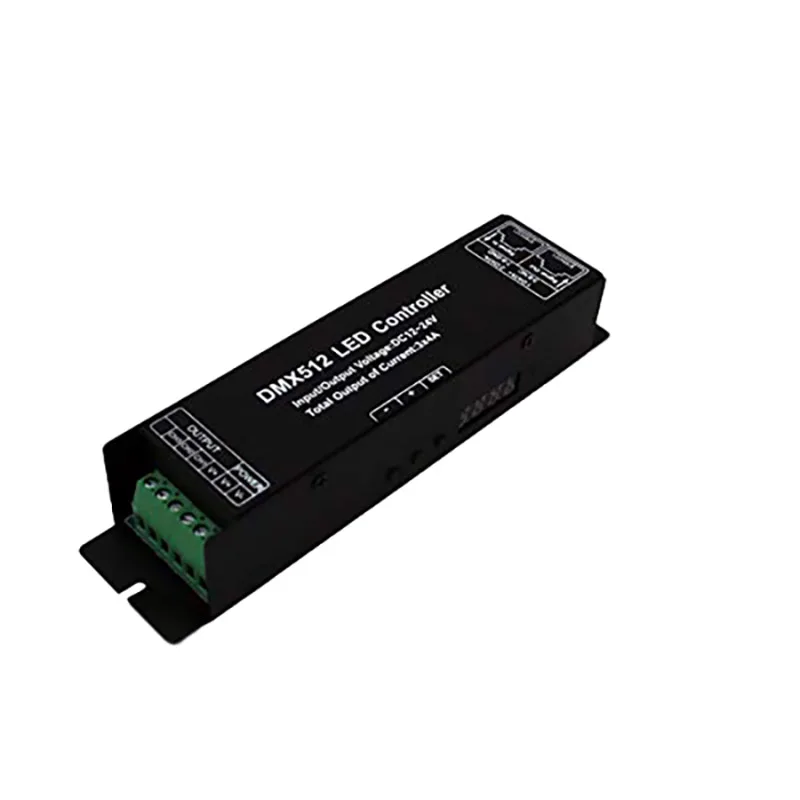 Dmx Led Controller With Display Digital Tube Dmx512 Decoder Driver Dimmer Dc 12 24V 3X4A For Rgb Led Strip Lights (3 Channel)
Dmx Led Controller With Display Digital Tube Dmx512 Decoder Driver Dimmer Dc 12 24V 3X4A For Rgb Led Strip Lights (3 Channel)