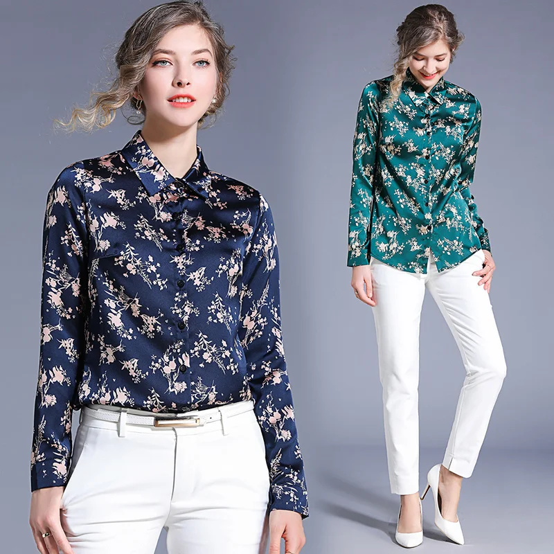 Women Blouses Fashion Runway Designers Long Sleeve Turn Down Collar Printed Blouses Shirt Casual Office Shirts Tops 2019
Women Blouses Fashion Runway Designers Long Sleeve Turn Down Collar Printed Blouses Shirt Casual Office Shirts Tops 2019
