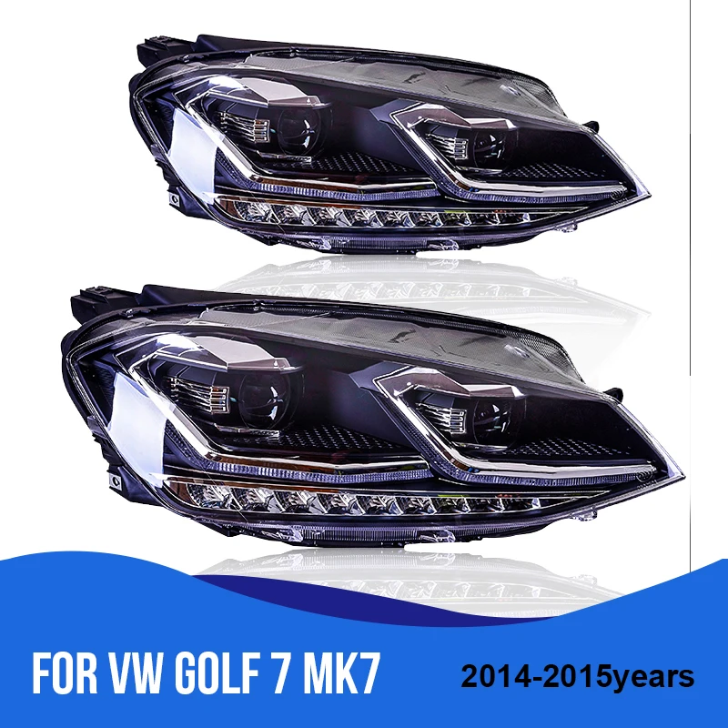 Автомобильный Стайлинг Roadot чехол для фары VW Golf 7 MK7 2014 -2015 светодиодный объектив