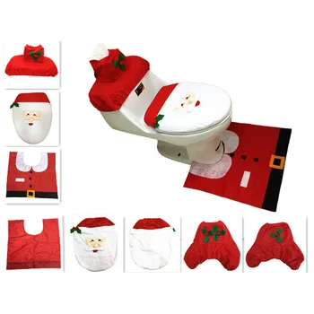 3pcs/set Christmas Bath Mat Bathroom Carpet Sets Santa Claus Design Anti Slip Pedestal Rug Lid Toilet Cover for Bathroom Decor
3pcs/set Christmas Bath Mat Bathroom Carpet Sets Santa Claus Design Anti Slip Pedestal Rug Lid Toilet Cover for Bathroom Decor