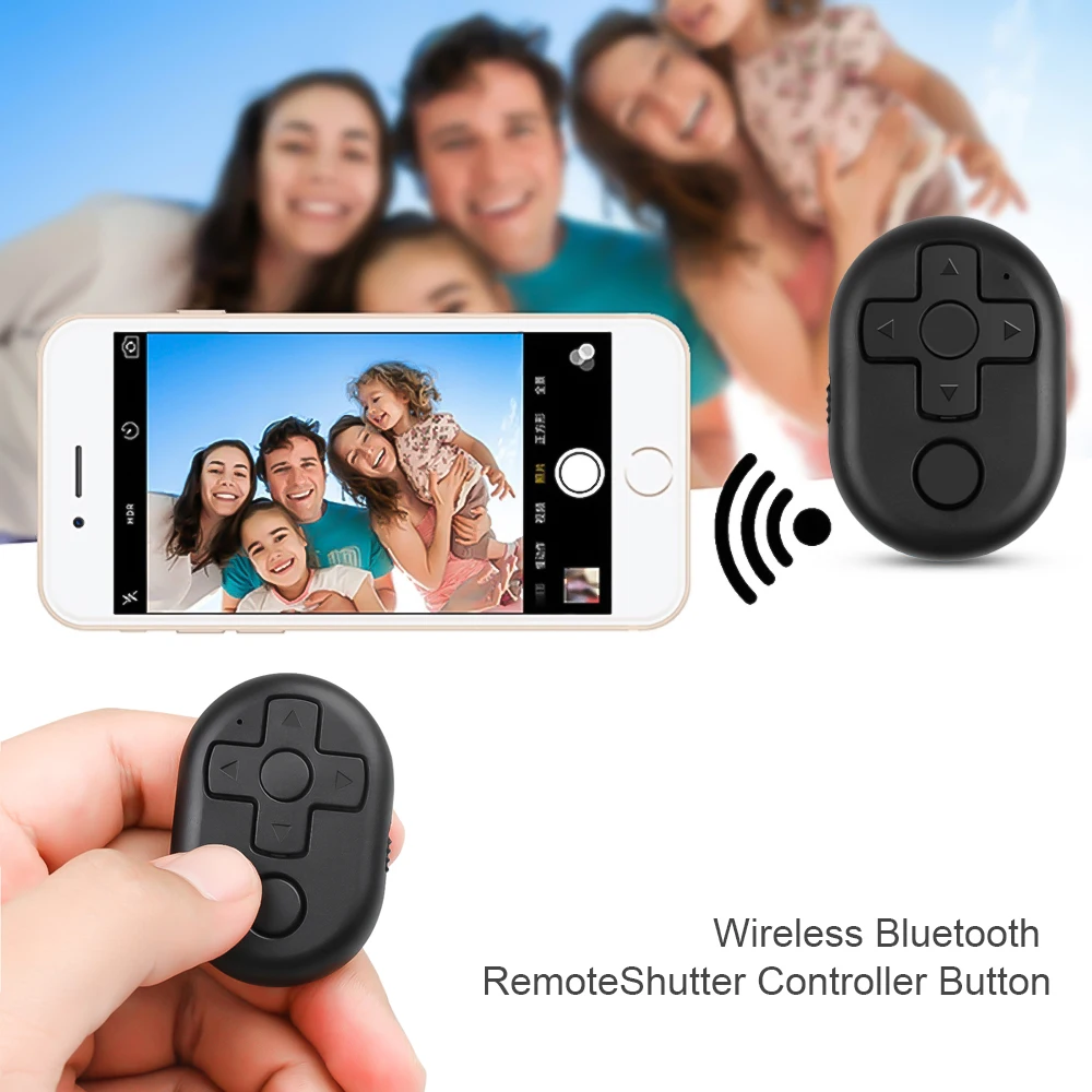 IOS Android phone Wireless Bluetooth Remote Control Shutter Controller Button for Phone Camera Selfie Stick Black White Blue Red
IOS Android phone Wireless Bluetooth Remote Control Shutter Controller Button for Phone Camera Selfie Stick Black White Blue Red