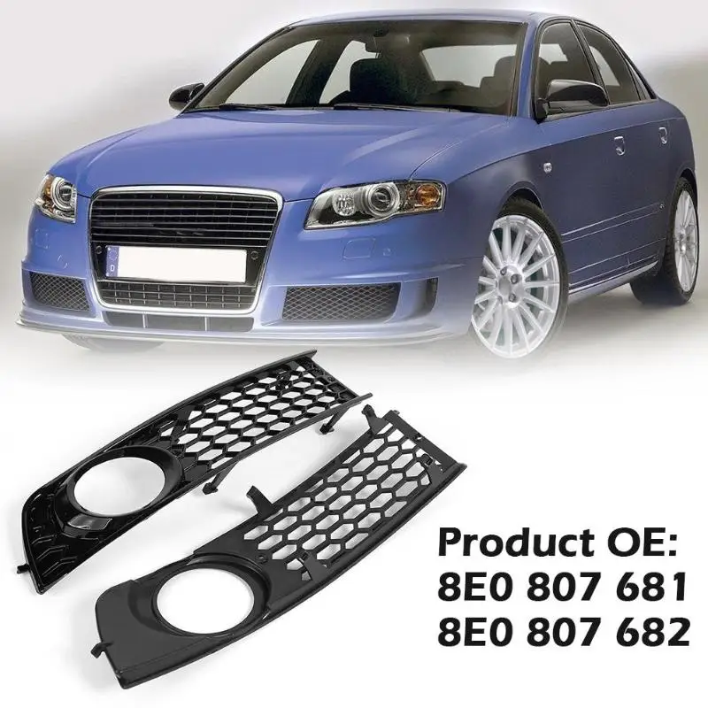 For Audi A4 Grill Fog Light Bumper Grill Front Lower Side Grille For 2002-2005 Audi Car Remodel Grille GZ.E053L/R for Audi A6 B6
For Audi A4 Grill Fog Light Bumper Grill Front Lower Side Grille For 2002-2005 Audi Car Remodel Grille GZ.E053L/R for Audi A6 B6