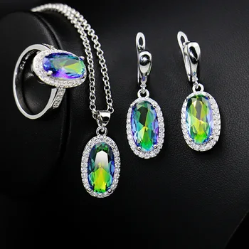 Egg Shaped 925 Sterling Silver Jewelry Zircon White CZ Jewelry Sets For Women Earring/Pendant/Necklace/Ring
Egg Shaped 925 Sterling Silver Jewelry Zircon White CZ Jewelry Sets For Women Earring/Pendant/Necklace/Ring
