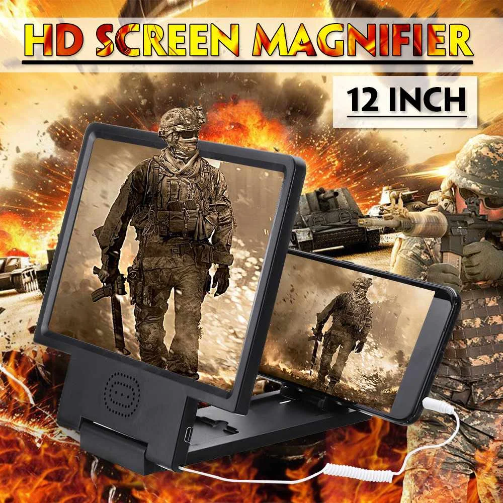 3D HD Enlarged Screen Mobile Phone Amplifier Magnifier With Speakers Eyes Protect Cell Phone Screen Video Magnifier
3D HD Enlarged Screen Mobile Phone Amplifier Magnifier With Speakers Eyes Protect Cell Phone Screen Video Magnifier