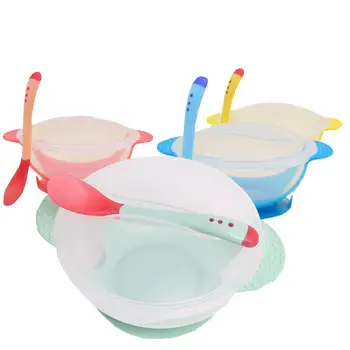 Baby Infant Suction Bowl with Temperature Sensing Spoon Set Children Training Bowl Baby Bowl Spoon Set
Baby Infant Suction Bowl with Temperature Sensing Spoon Set Children Training Bowl Baby Bowl Spoon Set