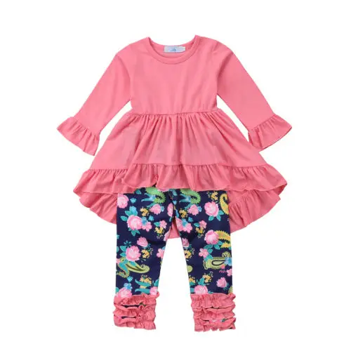 Emmababy 2019 Pretty Baby Girl Clothes Ruffle Tops Mini Dress+Floral Leggings Outfits 
Emmababy 2019 Pretty Baby Girl Clothes Ruffle Tops Mini Dress+Floral Leggings Outfits