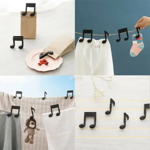 Creative Music Style Note Shape Small Clip Multifunction Towel Clip Food Seal Home Drying Folder Clothespin Hanger Sealing Clip
Creative Music Style Note Shape Small Clip Multifunction Towel Clip Food Seal Home Drying Folder Clothespin Hanger Sealing Clip