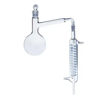 500ml Lab Distilling Apparatus Round Bottom Flask with Coil Glass Condenser Distilling Tube Dia 20mm
500ml Lab Distilling Apparatus Round Bottom Flask with Coil Glass Condenser Distilling Tube Dia 20mm