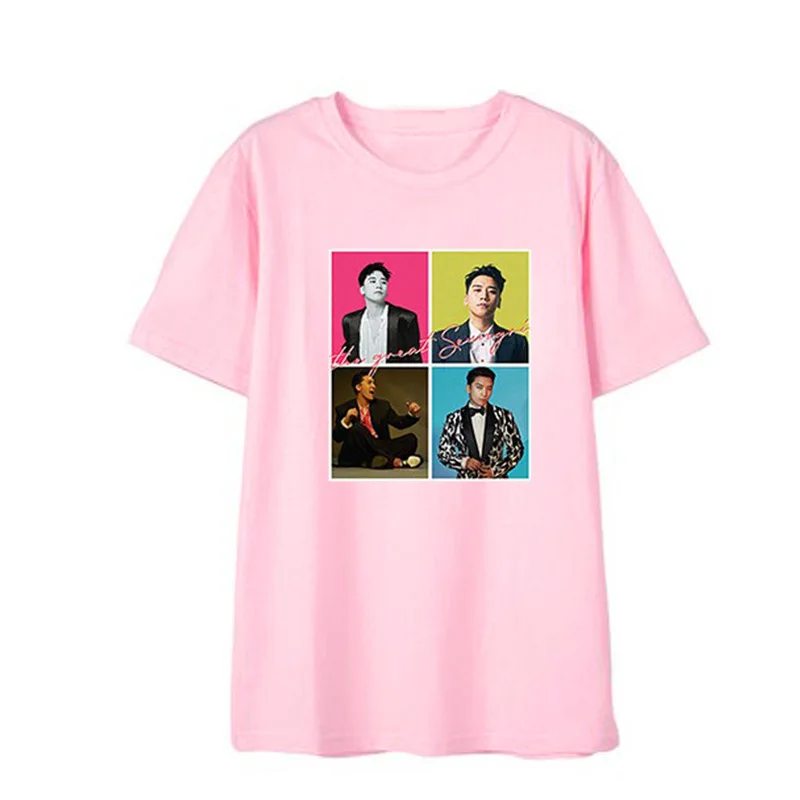 kpop BIG BANG SeungRi Album THE GREAT SEUNGRI Same short-sleeved tshirt Should aid clothes men and women Korean clothes
kpop BIG BANG SeungRi Album THE GREAT SEUNGRI Same short-sleeved tshirt Should aid clothes men and women Korean clothes