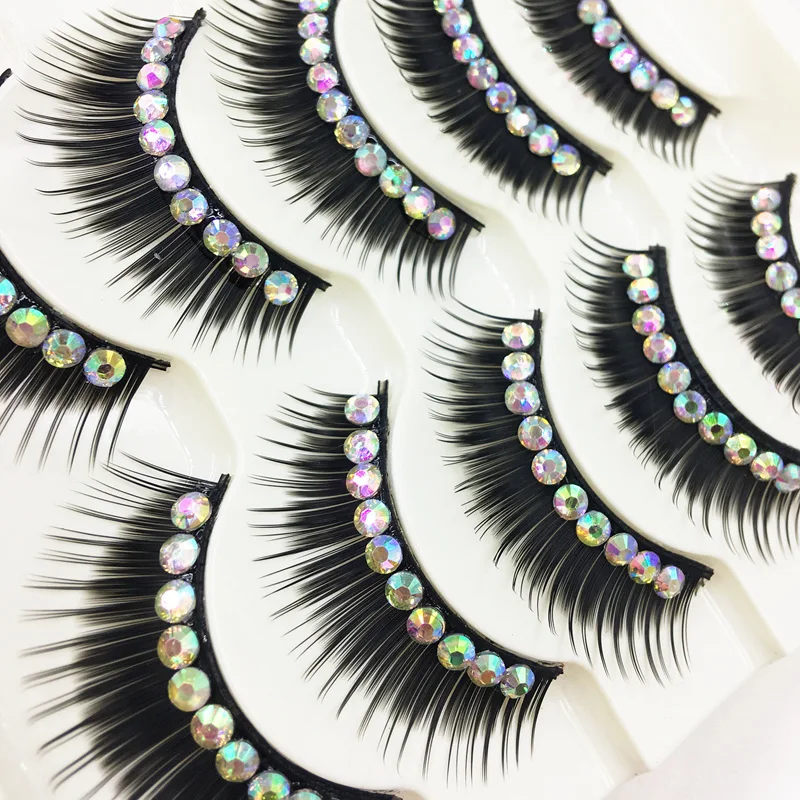 YOKPN Glitter Shimmery Exaggerated False Eyelashes Latin Performance Thick Exaggerated False Eyelashes Performing Color Eyelas
YOKPN Glitter Shimmery Exaggerated False Eyelashes Latin Performance Thick Exaggerated False Eyelashes Performing Color Eyelas