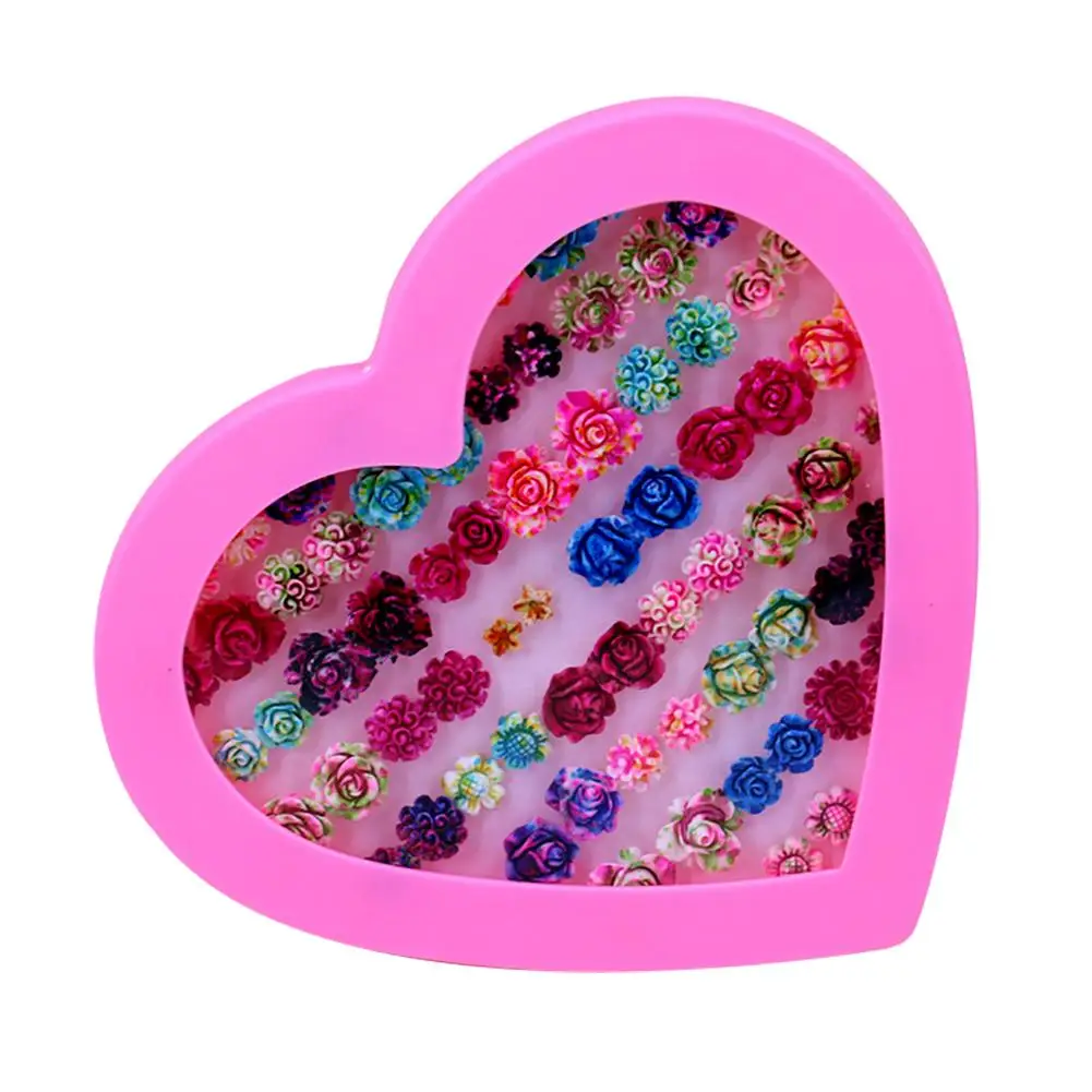 Promotion Fashionable Colorful Earrings Anti-Allergic Plastic Needle Resin Flower Mixed Earrings 36 Pairs Random Color
Promotion Fashionable Colorful Earrings Anti-Allergic Plastic Needle Resin Flower Mixed Earrings 36 Pairs Random Color
