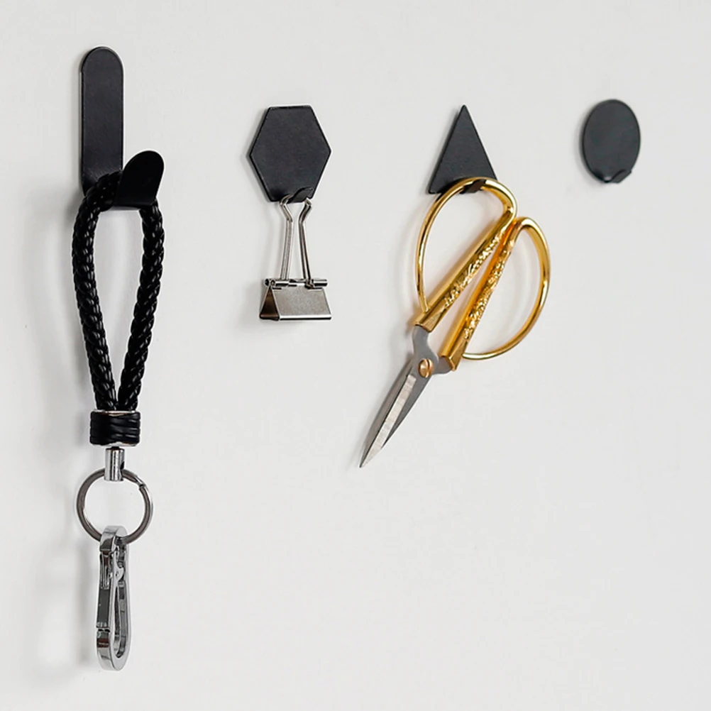 4 Pcs Self Adhesive Hooks Creative Geometric Wall Mount Hooks Durable Punch Free Towel Hangers For Bathroom Living Room(Black)
4 Pcs Self Adhesive Hooks Creative Geometric Wall Mount Hooks Durable Punch Free Towel Hangers For Bathroom Living Room(Black)