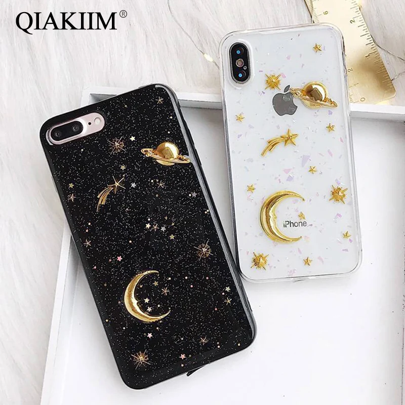 Gold Moon Stars Planet Phone Case For iphone X XS Max XR Case For iphone 6S 6 7 8 Plus Bling Glitter Universe Series Cover Cases
Gold Moon Stars Planet Phone Case For iphone X XS Max XR Case For iphone 6S 6 7 8 Plus Bling Glitter Universe Series Cover Cases