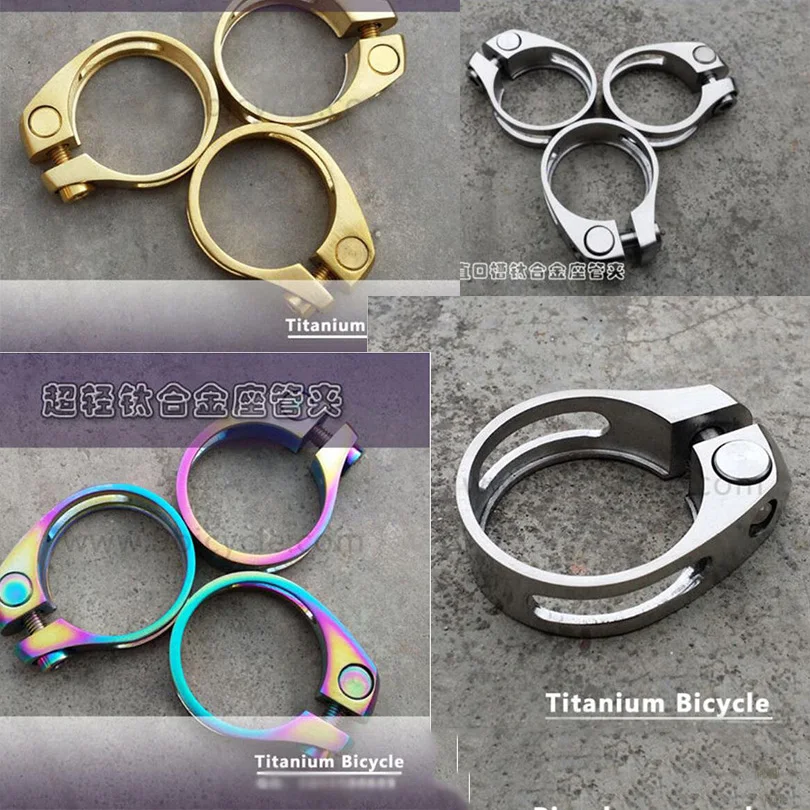31.8mm / 34.9mm Bicycle Bike Titanium Seatpost Holder Clip Ti Seat Post Clamp
31.8mm / 34.9mm Bicycle Bike Titanium Seatpost Holder Clip Ti Seat Post Clamp