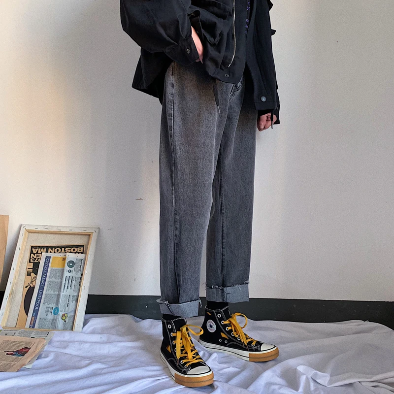 Men's Jeans Seasons Apply For The New Youth Popular Loose Trousers Fit Straight Jeans Blue Black Gray Teen Casual Men's Clothing
Men's Jeans Seasons Apply For The New Youth Popular Loose Trousers Fit Straight Jeans Blue Black Gray Teen Casual Men's Clothing