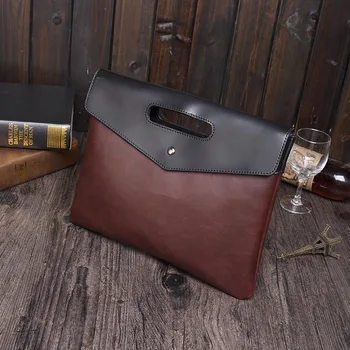 Crazy Horse PU Leather Men Hand Bag Envelope Bags File Document Patchwork Color Hand Clutch Bag Male Clutch Wallets
Crazy Horse PU Leather Men Hand Bag Envelope Bags File Document Patchwork Color Hand Clutch Bag Male Clutch Wallets