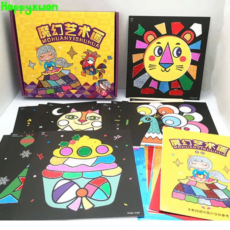 Happyxuan 12pcs Kids DIY Magic Christmas Arts and Crafts Sticker Kit Handmade Material Kindergarten Educative Painting Girls Toy
Happyxuan 12pcs Kids DIY Magic Christmas Arts and Crafts Sticker Kit Handmade Material Kindergarten Educative Painting Girls Toy