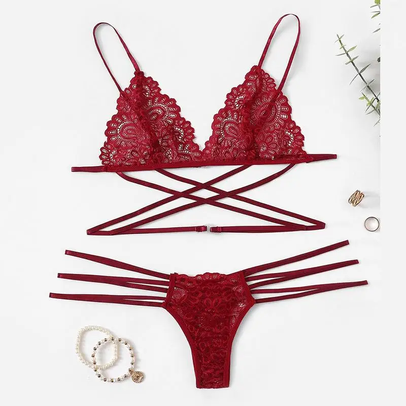 Sexy Lingerie Bandage Lace Cross Strap Hollow Bra Ladies Underwear Bra G-string Set For Women Bra
Sexy Lingerie Bandage Lace Cross Strap Hollow Bra Ladies Underwear Bra G-string Set For Women Bra