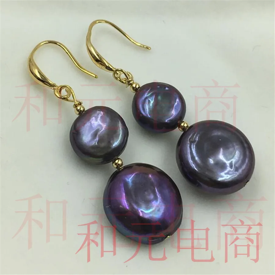 HUGE AAA TwoPin south sea natural violet Green rust 15-16MM HUGE pearl earrings GOLD dangler handwork earbob baroque
HUGE AAA TwoPin south sea natural violet Green rust 15-16MM HUGE pearl earrings GOLD dangler handwork earbob baroque