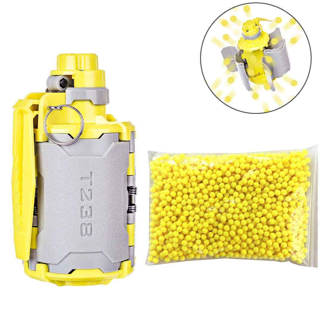 T238 V2 Large Capacity Bomb Toy 2000Pcs BB Pellets Set with Time-delayed Function for Nerf Gel Ball BBs Airsoft Wargame
T238 V2 Large Capacity Bomb Toy 2000Pcs BB Pellets Set with Time-delayed Function for Nerf Gel Ball BBs Airsoft Wargame