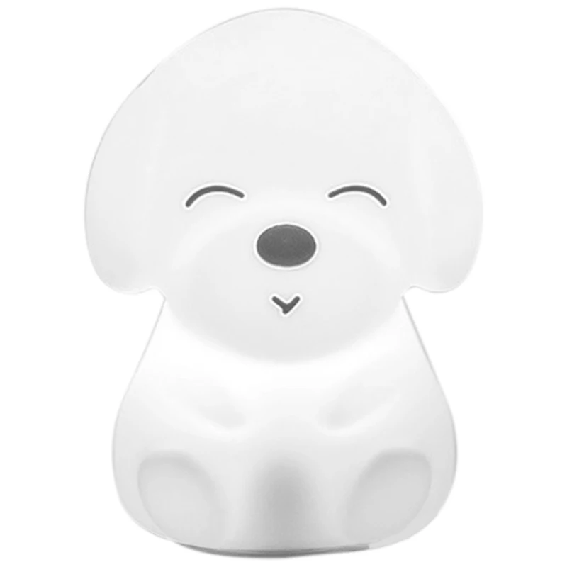 Colorful Dog Led Night Light Animal Light Usb Rechargeable Silicone Soft Cartoon Press Light Children Night Lamp Bedroom
Colorful Dog Led Night Light Animal Light Usb Rechargeable Silicone Soft Cartoon Press Light Children Night Lamp Bedroom