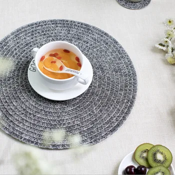 Japanese-style Round Hand-woven Placemat Linen Cup Coaster Table Decorative Accessories 38cm
Japanese-style Round Hand-woven Placemat Linen Cup Coaster Table Decorative Accessories 38cm
