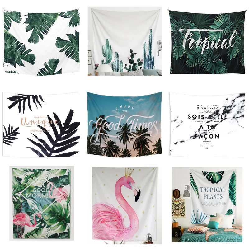 Tropical Leaves Monstera Flamingo Pink Tapestry Wall Hanging Cactus Decoracion Dorm Room Gobelin Beach Mat Boho Decor Home Mural
Tropical Leaves Monstera Flamingo Pink Tapestry Wall Hanging Cactus Decoracion Dorm Room Gobelin Beach Mat Boho Decor Home Mural