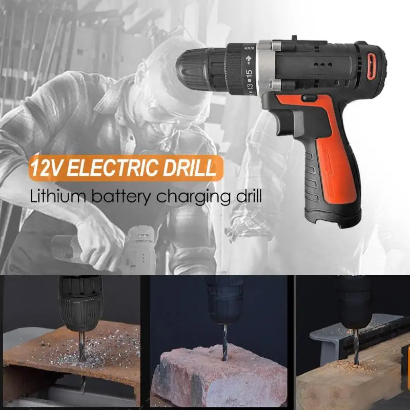 Cordless Lithium Electric Drill Home Multi-function Electric Screwdriver Multi-function Cordless Electric Drill Power Tools
Cordless Lithium Electric Drill Home Multi-function Electric Screwdriver Multi-function Cordless Electric Drill Power Tools