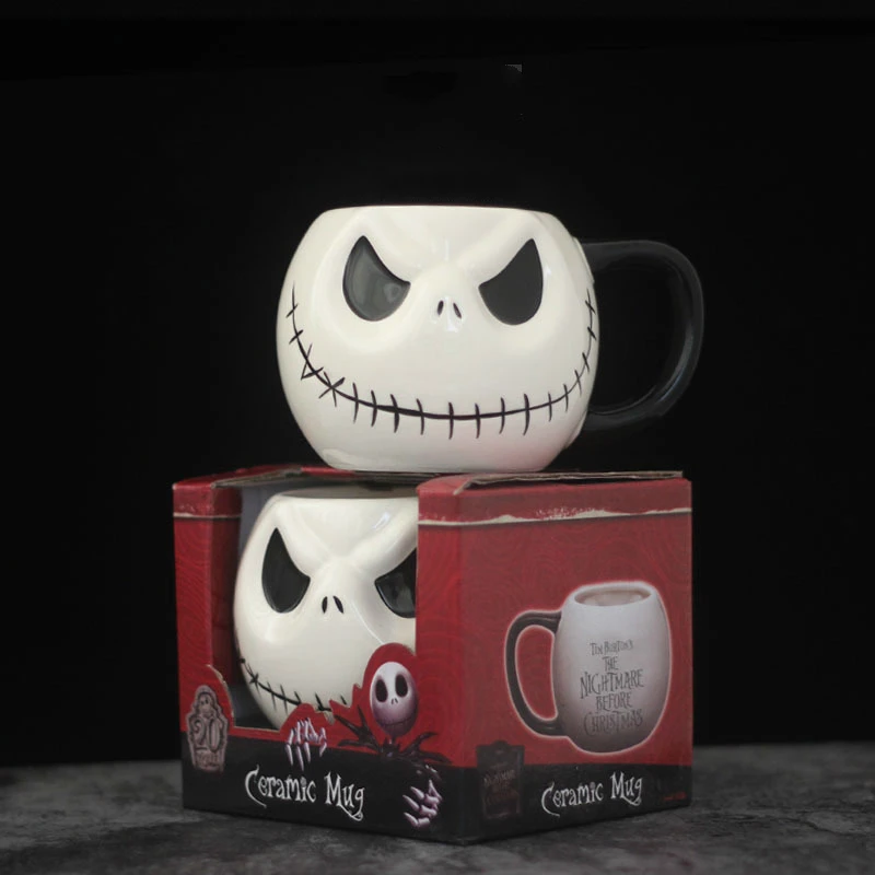 America Halloween The Nightmare Before Christmas Jack Skellington Mug Cartoon Terror Skull Animation Product Coffee Cup Gift Box
America Halloween The Nightmare Before Christmas Jack Skellington Mug Cartoon Terror Skull Animation Product Coffee Cup Gift Box