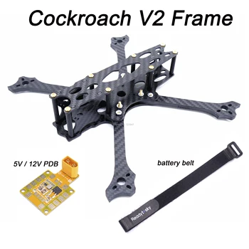 Cockroach V2 5inch 225mm with 5mm Arm carbon Fiber freestyle frame Quadcopter 5V/12V PDB for XQ V3 5inch XING 2306 Johnny 220
Cockroach V2 5inch 225mm with 5mm Arm carbon Fiber freestyle frame Quadcopter 5V/12V PDB for XQ V3 5inch XING 2306 Johnny 220