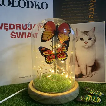 USB Fire Tree Silver Flower Glass Cover Lamp Decoration Table Lamp Night Light Butterfly Light
USB Fire Tree Silver Flower Glass Cover Lamp Decoration Table Lamp Night Light Butterfly Light