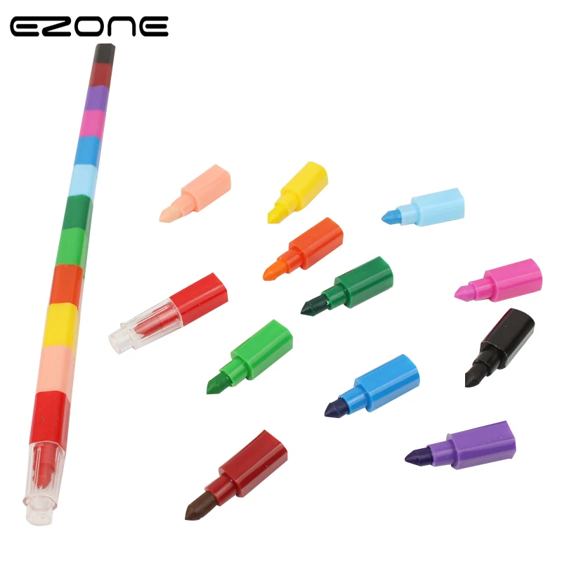EZONE 1PCS 12 Colors Oil Paint Pen Cratons Building Blocks Crayons Drawing Pen Art Painting Gift Kids Graffiti Drawing Pencil
EZONE 1PCS 12 Colors Oil Paint Pen Cratons Building Blocks Crayons Drawing Pen Art Painting Gift Kids Graffiti Drawing Pencil