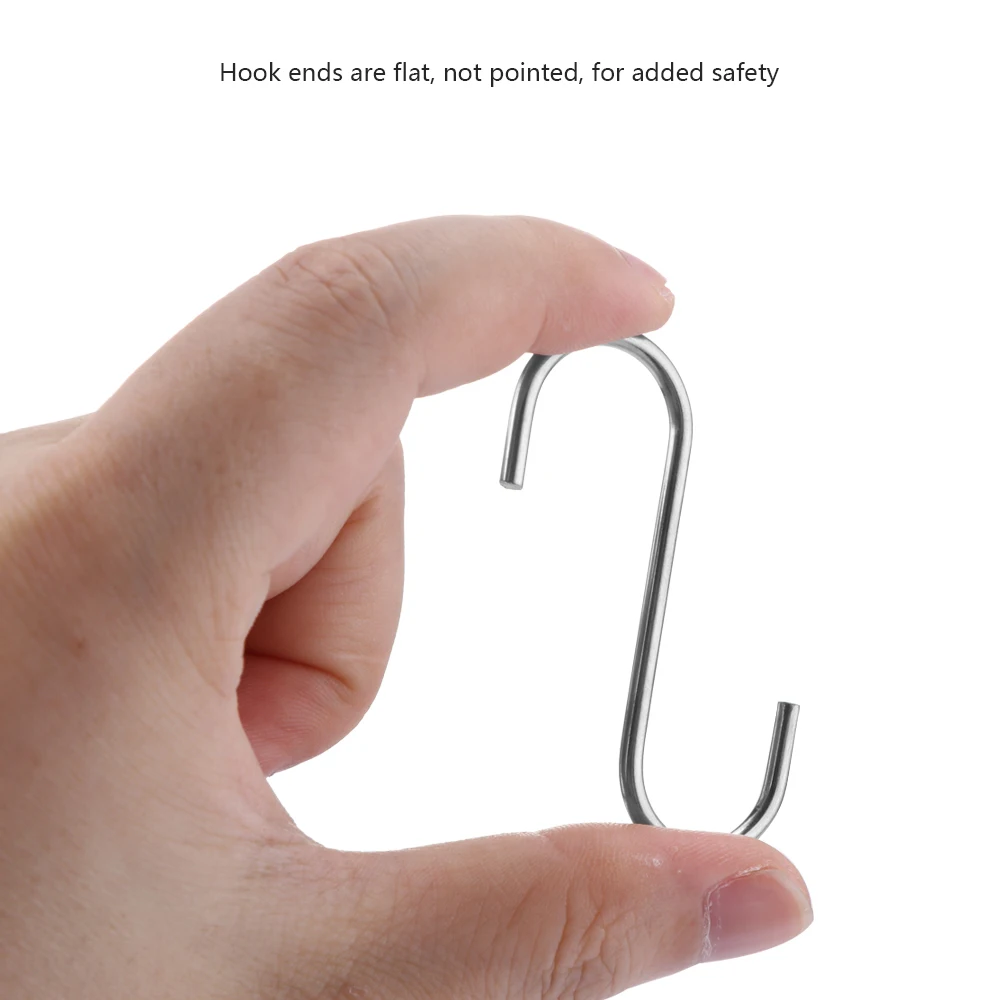10PC Metal S Shaped Hooks Bathroom Kitchen Coat Hooks Multifunction Storage Hooks Stainless Steel Hook
10PC Metal S Shaped Hooks Bathroom Kitchen Coat Hooks Multifunction Storage Hooks Stainless Steel Hook